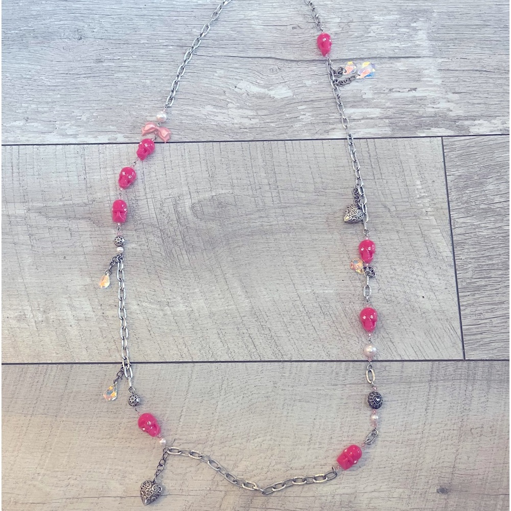 COPY - Tarina Tarantino Scull bow Long Necklace